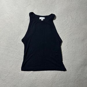 Topshop Women's Small Ribbed High Neck Tank Top